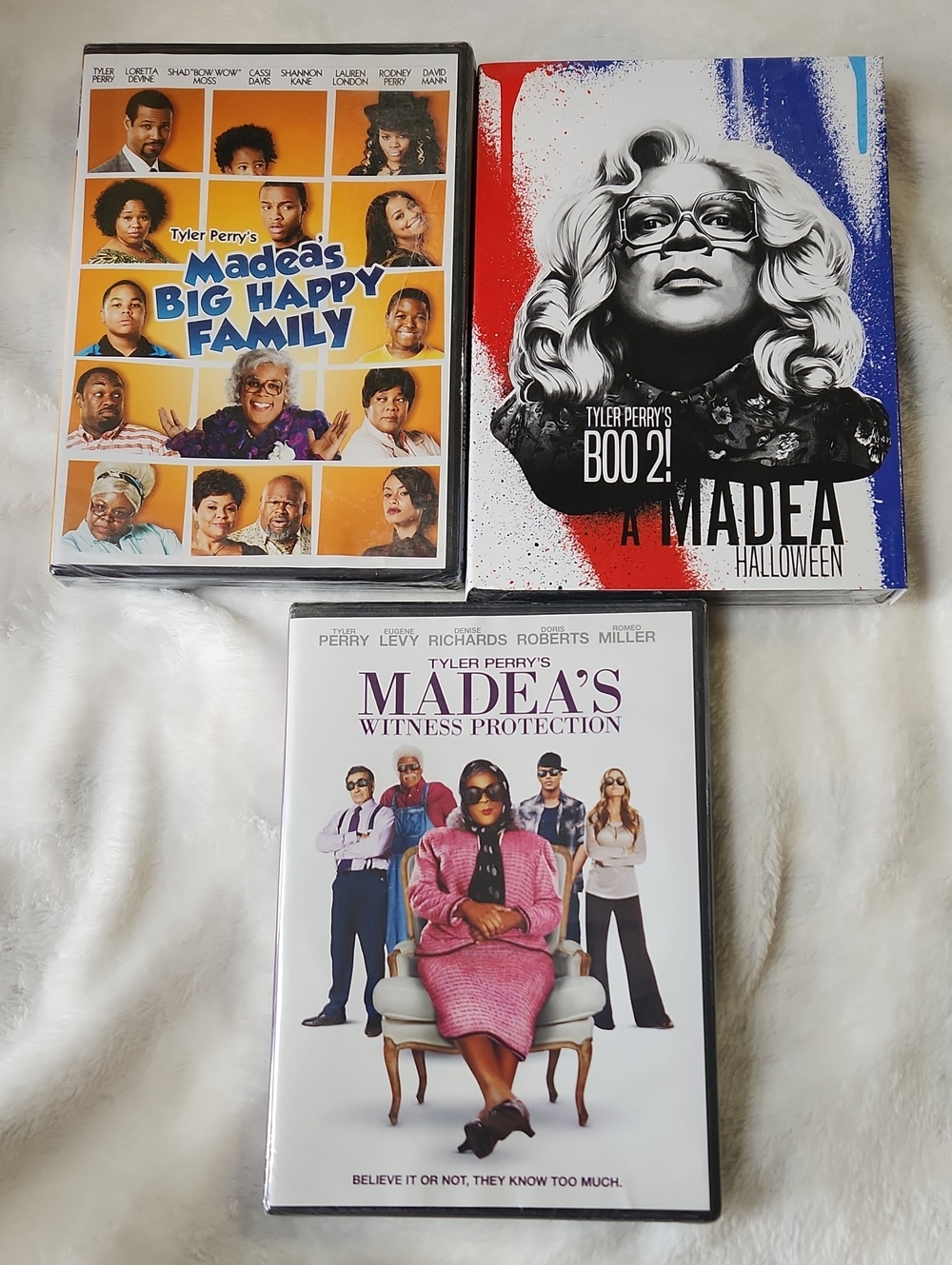Tyler Perry Madea DVD Bundle — Bright Multicolor Covers